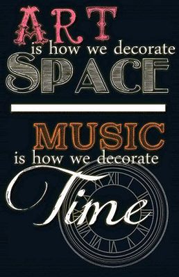 Art is How We Decorate Space, Music is How We Decorate Time: An Exploration of the Decorative Nature of Art and Music