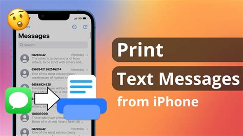 how to print imessages